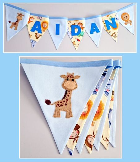 Eco-Friendly Personalised Cotton Bunting Made to Order