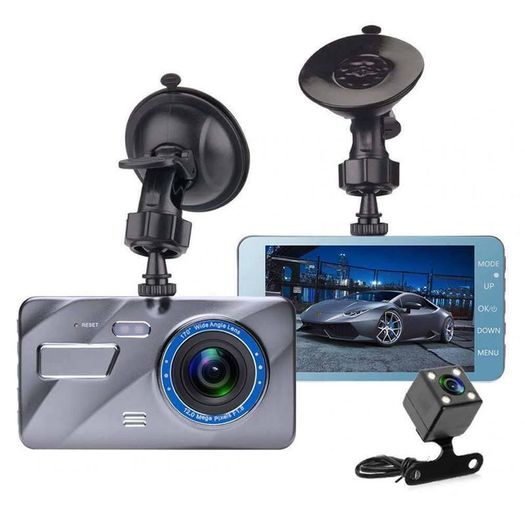 Dual Lens 4" Dash Camera Car DVR Camera Vehicle Video Recorder Dash Cam 4.0" LCD Full HD 1080P