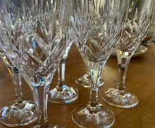 Wine crystal glasses
