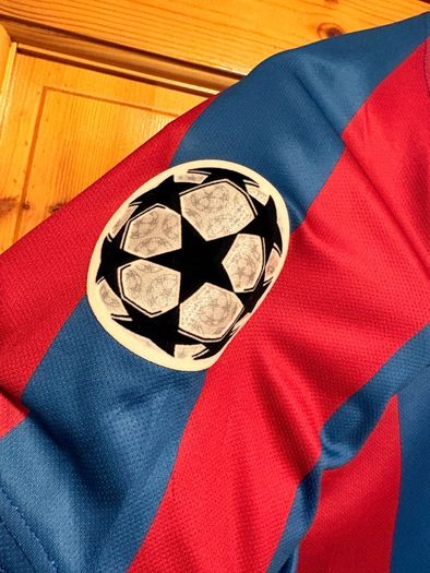 2006 Ronaldinho Barcelona Champions League Replica Retro Jersey