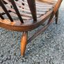 Retro vintage Ercol Windsor "Fleur de Lys" easy chair, designed by Lucian Ercolani Image 4