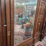 Huge Antique Breakfront Armoire Triple Wardrobe Image 3