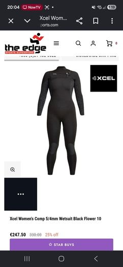 Womens 5mm Xcel chest zip Wetsuit