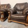 Real Leather Sofa Set Image 6