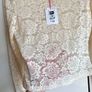 Savida Cream Lace Long Sleeve Top - Size SMALL Image 5