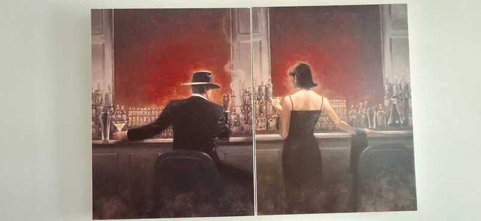 Evening Lounge Canvas by Brent Lynch Art