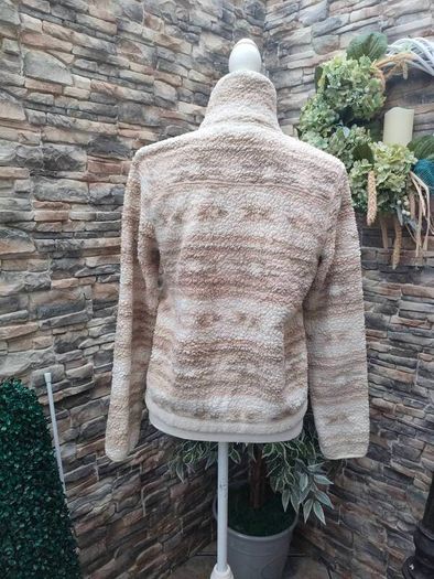 old navy cream Beige full zip borg fleece Xs S