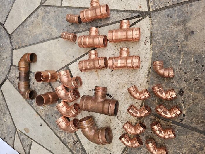 Copper pipe soldering fittings