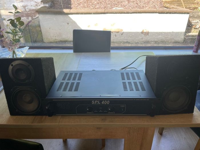 Skytec SPL400 Amplifier & Passive Speakers