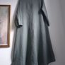 Oska Style khaki green linen dress size uk 14 Image 6