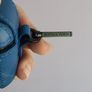 Authentic Bottega Veneta Intrecciato Leather Airpod Case in Blue Image 2