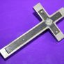 Antique Catholic Crucifix 3,2" Image 5
