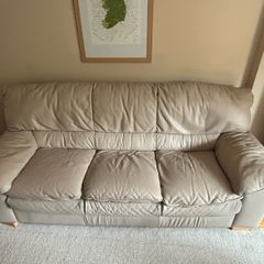 Leather 3 seater couch
