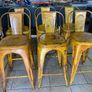 SIX 1930's Genuine Tolix Bar Stools. Image 3