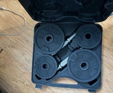 Dumbbell set + yoga mat home workout bundle
