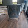 Queen Anne high back arm chairs Image 4