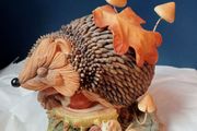 Country Artists Hedgies "Conkered Out" Figurine Hedgehog Collectible Ornament