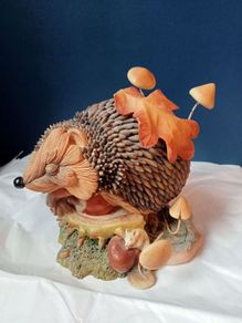 Country Artists Hedgies "Conkered Out" Figurine Hedgehog Collectible Ornament
