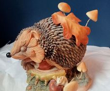 Country Artists Hedgies "Conkered Out" Figurine Hedgehog Collectible Ornament
