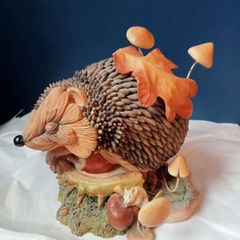Country Artists Hedgies "Conkered Out" Figurine Hedgehog Collectible Ornament