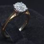 Vintage 9ct Gold Diamond Engagement Ring Size 51/52 Image 3