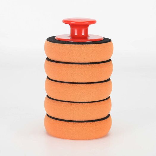 6 Pcs Set Car Wax Washing Polishing Sponge Cleaning Foam Kit Microfiber Applicator Pad Gripper Handle Car Styling Tool
