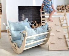 Children rocker with slide/climbing