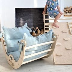 Children rocker with slide/climbing