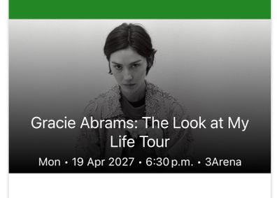 Tickets - Gracie Abrams