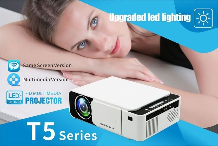 Mini Portable Projector Full Hd Led Mobile Video Support Wifi