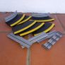 Scalextric: 6x Radius 2 Inner Borders + Barriers (black r2) Image 2