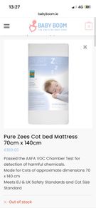 Pure Zee's cot bed mattress