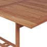Garden Table 180x90x75 cm Solid Teak Wood Image 5