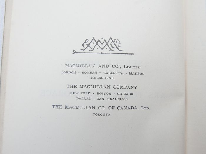 Horace Epodes and Ars Poetica.