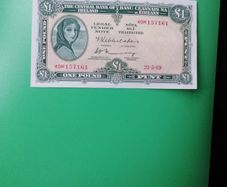 A/UNC 1969 Ireland One Pound Banknote