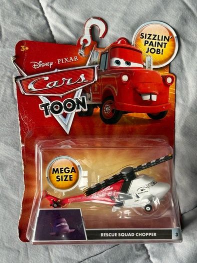 Disney Pixar Cars Disney Pixar Cars Toon Rescue Squad Chopper #3 deluxe Mega Size