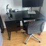 Tempered glass office desk Image 2