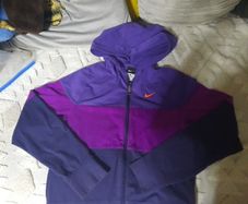girls 3 tone purple Nike hoody