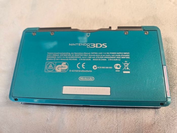 Boxed Nintendo 3DS aqua blue