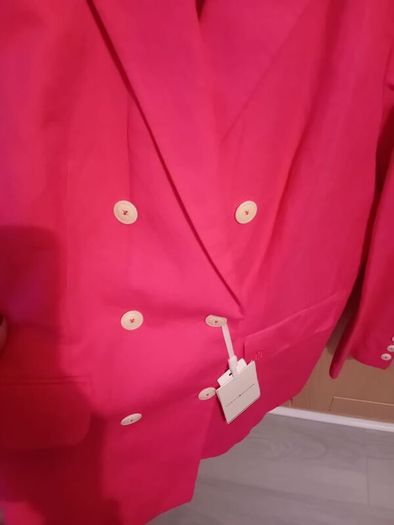 Tommy Hilfiger - Blazer - Pink - Linen Cotton - Fits UK 10 to 12 - BNWT RRP 300