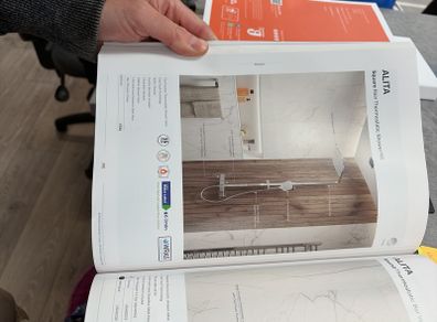 Sonas Alita shower kit square chrome