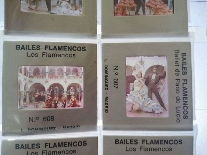 Bailes Flamenco Photographic Slides Vintage