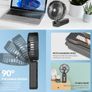 Handheld Fan with 3 Speeds (Rechargeable) Image 2
