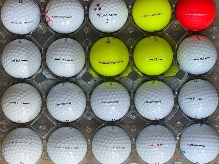 20 used mixed Taylor Made golf balls