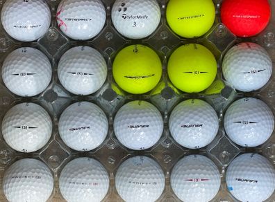20 used mixed Taylor Made golf balls