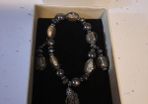 matching beaded bracelet and earring set from wallis