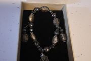 matching beaded bracelet and earring set from wallis