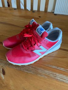 Red Cloth Nylon New Balance Runners