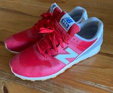 Red Cloth Nylon New Balance Runners