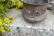 Vintage Copper Planter with Ring Handles